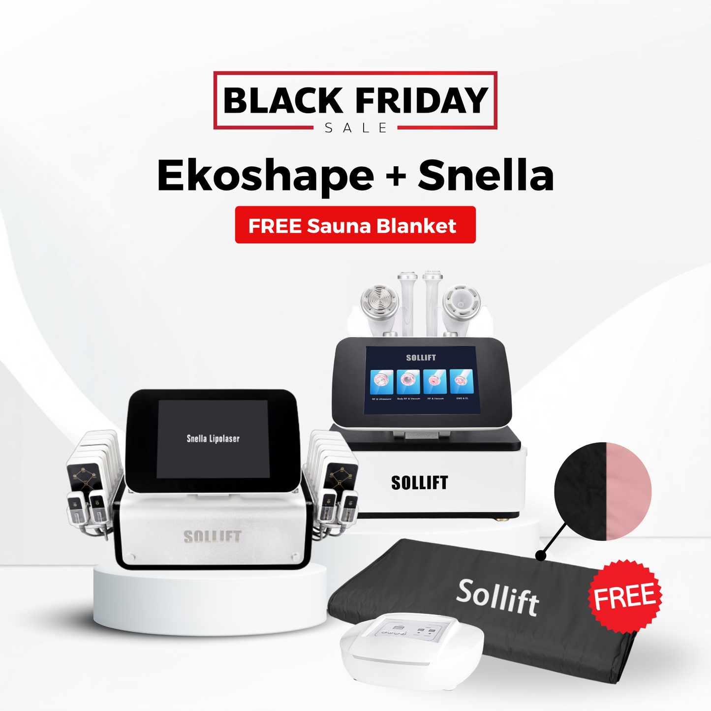 Snella + Ekoshape + FREE Sauna Blanket Black Friday Special