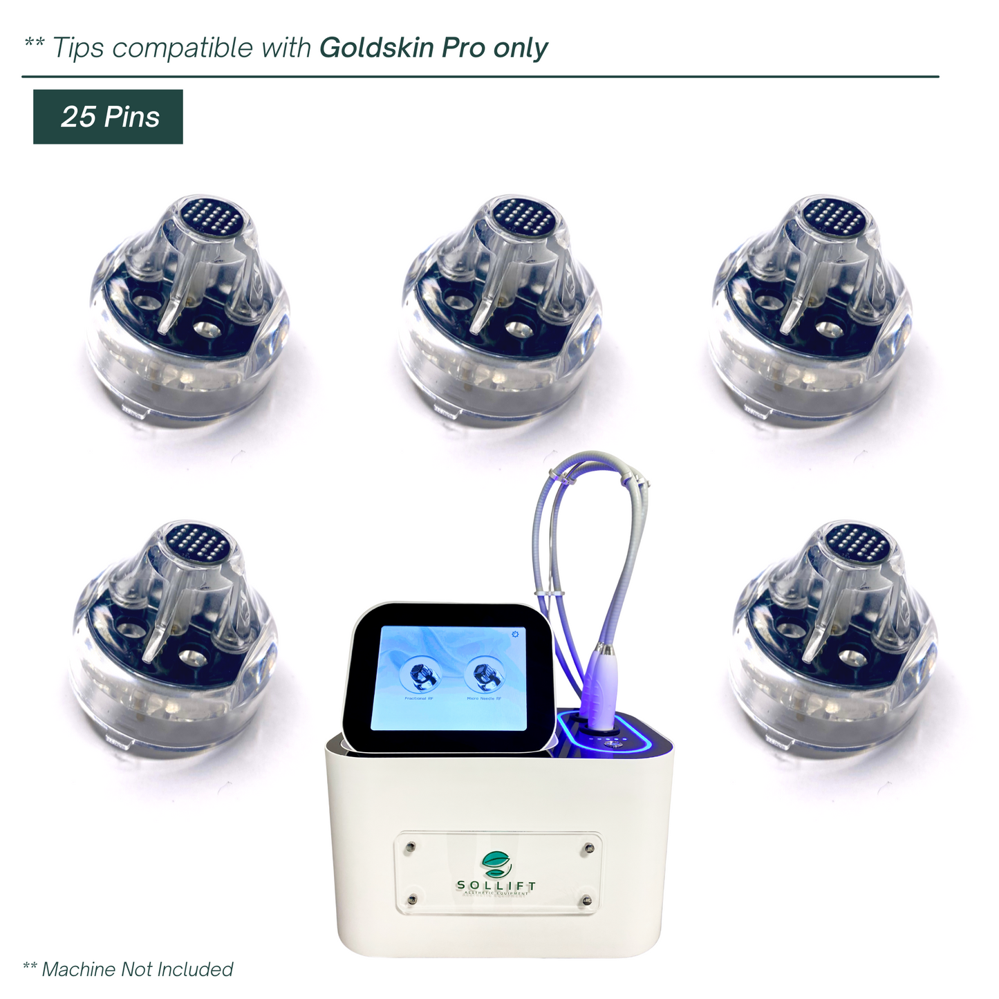 Goldskin PRO Fractional RF F-5x5 Tip