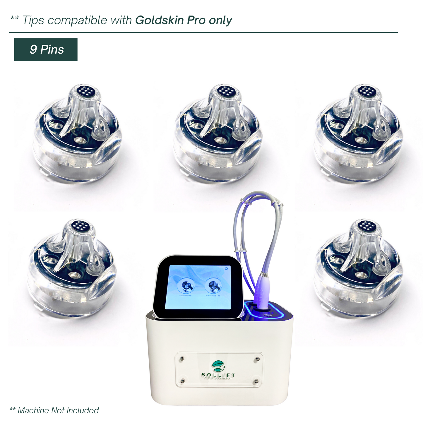 Goldskin PRO Fractional RF F-3x3 Tip