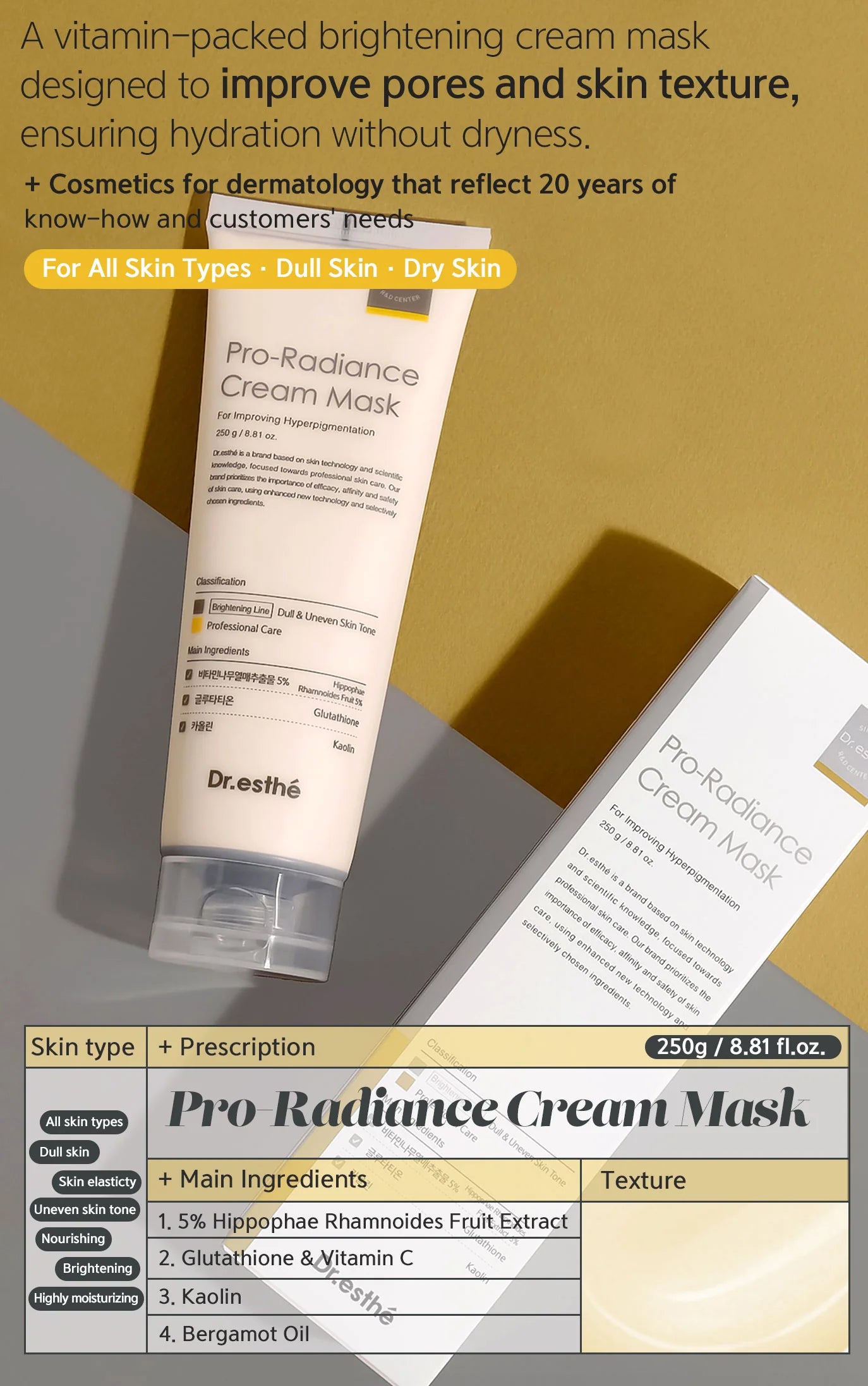 Pro-Radiance Cream Mask 8.8oz