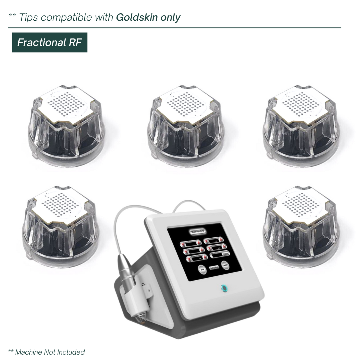 Goldskin Fractional RF Set of 5 tips