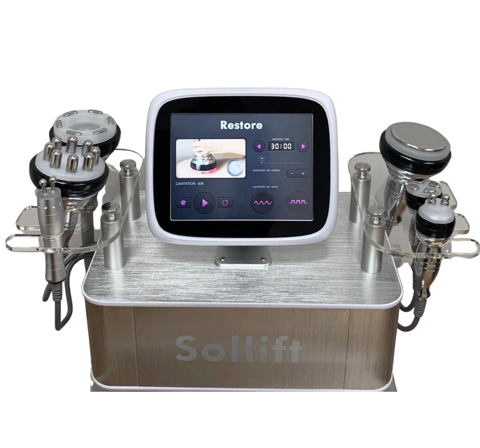Sollift Restore 6-in-1 Cavitation System for Face and Body – Glownar  Aesthetics LLC