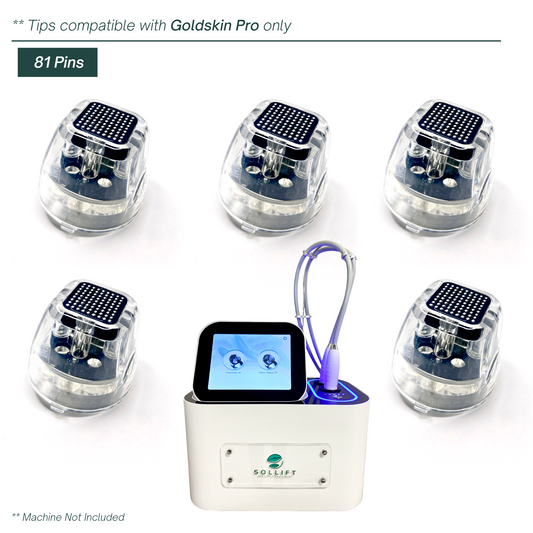 Goldskin PRO Fractional RF F9x9 Set of 5 Tips