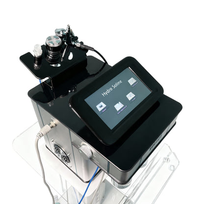 hydrodermabrasion, diamond dermabrasion, EMS, electroporation, and oxygen infusion device