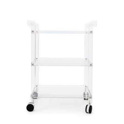 Lumi Acryllic Trolley with Shelves