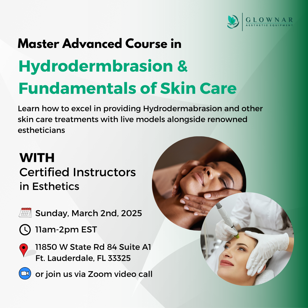 Master Advanced Course in Hydrodermabrasion and Skin Care Basics: 03/02/2025