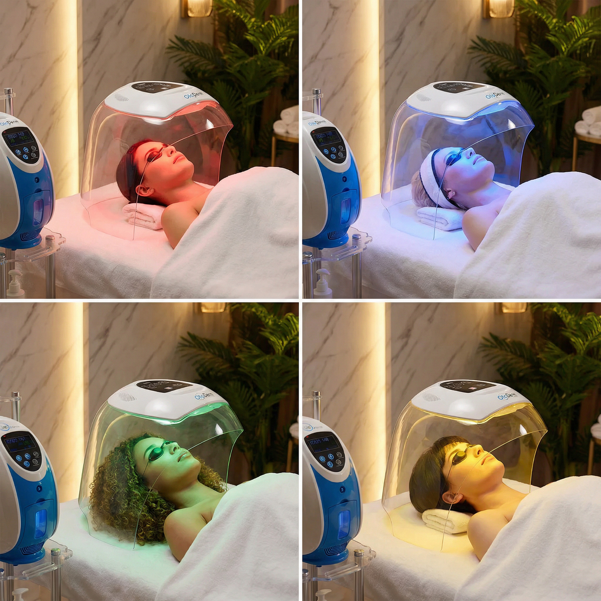 O2toDerm Oxygen + LED Dome (4 Colors)