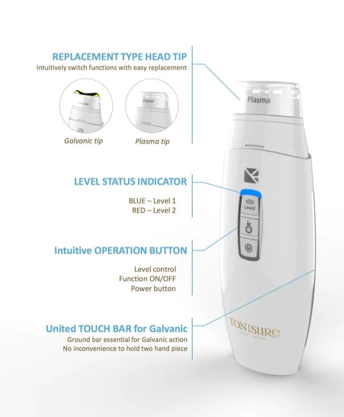 Tonisure Plasma and Galvanic 2-in-1 Skin Care