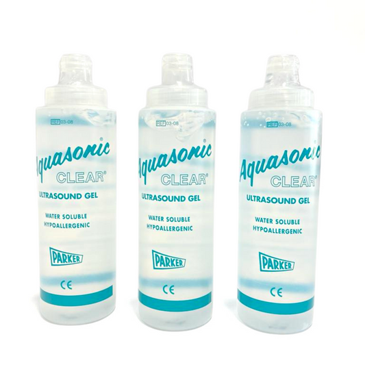 Clear Ultrasound Laser Gel  (Packs of 3, 5, and 12)